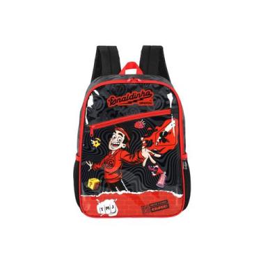 Imagem de Mochila Enaldinho de Costas YouTuber Kids Meninos Passeio, Preto