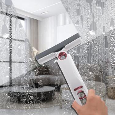 Imagem de Mini esfregão de limpeza portátil, mini esfregão de esponja, sistema de limpeza de uso úmido e seco para banheiro, cozinha, mesa, vidro, sala de estar, carro (2 cabeças de esponja + 1 alça de aperto)