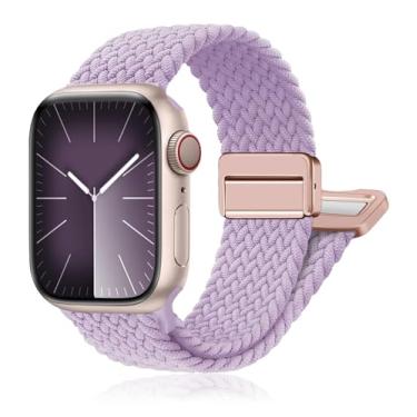 Imagem de Pulseira trançada magnética para Apple Watch séries 11 10 9 8 7 6 5 4 3 / SE/Ultra 3 de 40 mm, 44 mm, 46 mm, 42 mm, 38 mm, 41 mm, 45 mm, 49 mm, 49 mm