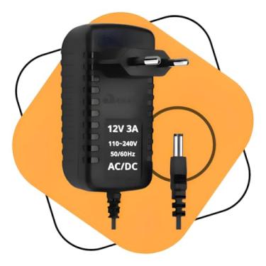 Imagem de Fonte de Alimentação 12v Estabilizada 2A Plug Conector Pino P4 Bivolt 110/220v Para Modem de Internet Câmera de Segurança DVR Roteador Carregadort AC/DC Fitas Painel de Led