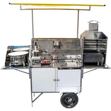 Imagem de Carrinho 5 em 1 Pastel Lanche Churrasco Hot Dog Batata Cefaz