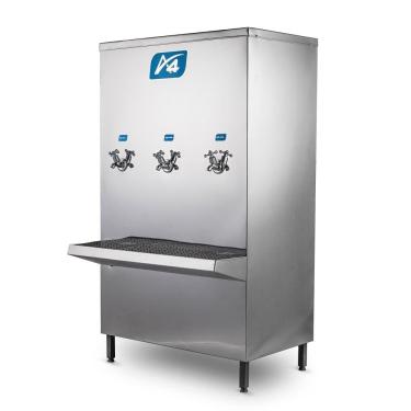 Imagem de Bebedouro Industrial 100L A4 Inox 2 Geladas 1 Natural 220V