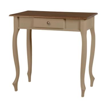 Imagem de Aparador De Sala Rústico Madeira 1 Gavetas Pés Luiz Xv - Amêndoa Com Tampo Imbuia Glazer