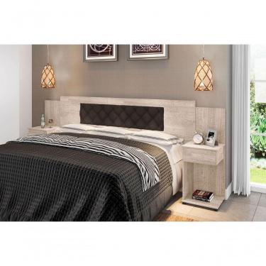 Imagem de Cabeceira Box Bruna Amarula Com Capitonê Marrom