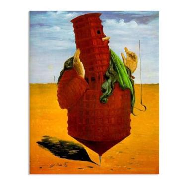 Imagem de Zeichn8u Pôster Max Ernst Ubu Imperator Reproduções de pinturas famosas Surrealismo Tela de parede Max Ernst Decoração de parede para presentes de sala de estar 80 x 60 cm (32 x 24 polegadas) sem