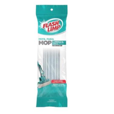 Imagem de Refil Mop Rodo Mágico Flash Limp Original Limpeza Geral Plus