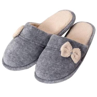 Imagem de Pantufa PUFF Flex Anatômica Plush com Unifloc - Mescla - 37/38, Mescla
