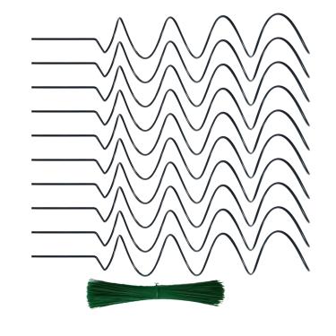 Imagem de Estacas torcidas para tomate | Palitos de suporte de plantas de metal para tomate | Varas de suporte de plantas de jardim à prova de ferrugem para vegetais trepadeiras rosas