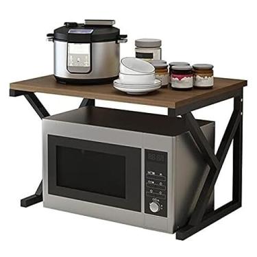 Imagem de Suporte para microondas, forno, micro-ondas, torradeira, suporte de forno de micro-ondas, suporte de cozinha para prateleira de armazenamento, suporte de impressora (A)