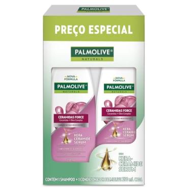 Imagem de Shampoo e Condicionador Kit Palmolive Naturals Ceramidas 350ml (cada) Shampoo + Condicionador