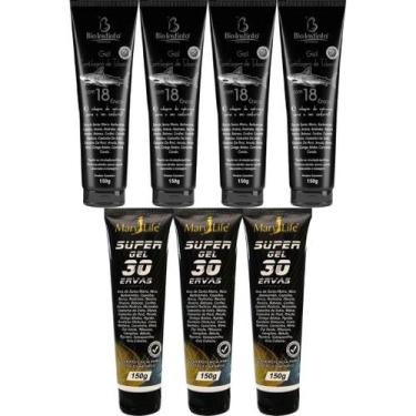 Imagem de Kit 4 Gel Cartilagem De Tubarão 150G + 3 Super Gel 30 Ervas - Bio Inst