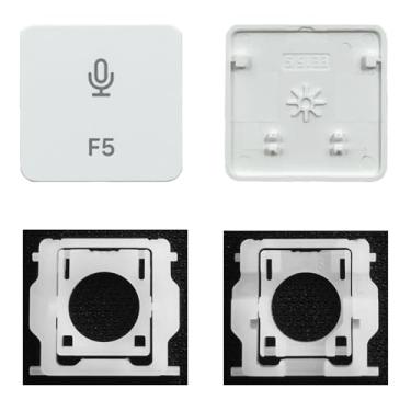 Imagem de GRMTRV Dobradiça individual de substituição para teclado Magic A2438 A2439 A2449 A2450 A3118 A3203 2021-2024 ano (tecla F5)