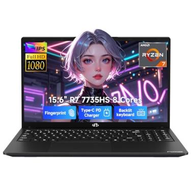 Imagem de NIMO 15.6" IPS FHD Gaming-Laptop, Ryzen 7 7735HS 32GB DDR5 RAM 1TB SSD (8C/16T, Up to 4.75GHz) Business-Computer with Radeon 680M Graphics 100W Type-C Backlit Keyboard Fingerprint
