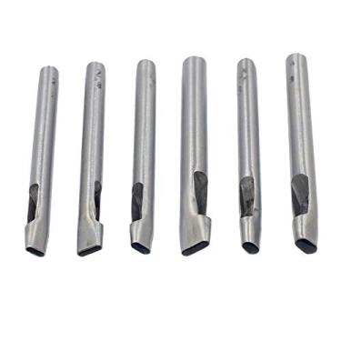 Imagem de DGOL 6 Tamanhos Couro Oval Hole Perfurador Cinto Oco Perfurador Cortador Kit de Ferramentas