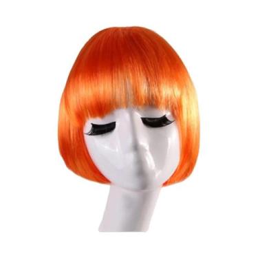 Imagem de Peruca Sintética Curta BOB Em Várias Cores Para Cosplay E Festas De Ha