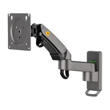 Imagem de NB North Bayou Suporte de parede para monitor de TV giratório articulado de movimento total para monitores de 17 a 35 polegadas (capacidade de carga de 6,6 a 12 kg) Extensão dupla F150