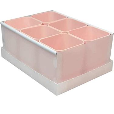 Imagem de Caixa Organizadora de Objetos com 6 Porta Objetos, Protea 2193.W.0004, Rosa Claro
