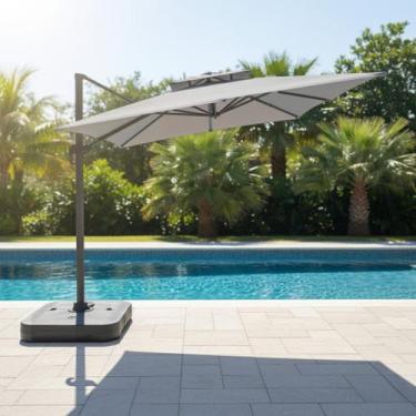 Imagem de Ombrelone Estrutura em Aluminínio Trancoso Sem Base - Fratini Móveis