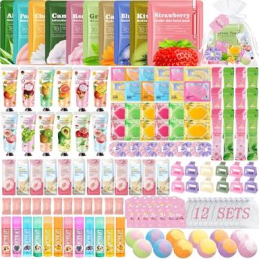 Imagem de FOCone 156 peças de suprimentos de festa de spa para mulheres|lembrancinhas de festa de spa incluem máscaras faciais, protetor labial sob os olhos |lembrancinhas de festa de spa para casamento, spa