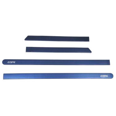 Imagem de Jogo De Friso Lateral Pintado Azul Denim New Civic