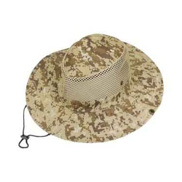 Imagem de Chapéu De Pesca Com Camuflagem Digital, Proteção Solar, Aba Larga, Bon
