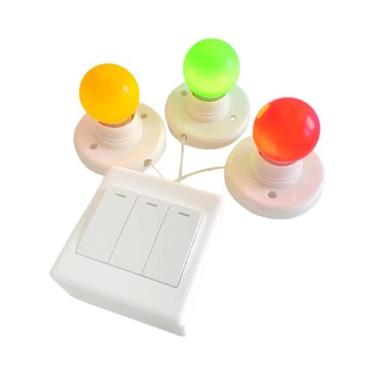Imagem de Brinquedo Educativo DIY Para Crianças, Quadro De Atividades Com LED, A