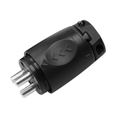Imagem de Plugue de motor de pesca 70A - conector elétrico marítimo impermeável, para configuração de fio 2/3 12V, 24V, 12/24V, 24/36V, 36V ou 48V sistemas para iates Minn Kota Marine Plug preto