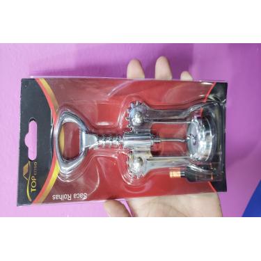 Imagem de Saca Rolha Vinho Aço Inox Embalagem Unitário