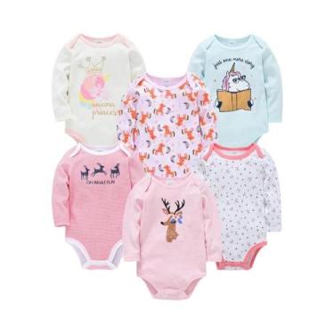 Imagem de Body Infantil De Manga Longa Para Primavera E Outono Com Estampa De De