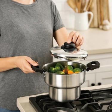 Imagem de Cuscuzeira Alumínio Panela Cozimento Fazer Preparo Aquecer Recipiente 
