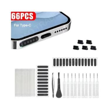 Imagem de Kit De Limpeza De Porta De Carregamento Para Celulares iPhone Samsung 