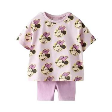 Imagem de Conjunto De Roupas De Verão Para Meninas 0-4 Anos Camiseta De Algodão 