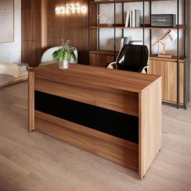 Imagem de Balcão de Atendimento 135 cm Reto Baixo Recepção F5 Office - F5 Office