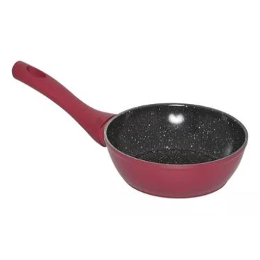 Imagem de Frigideira Cerâmica Antiaderente 26cm Mimo Style Linha Rubi Cook Para Fogão Indução Panela De Aluminio Grande