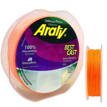 Imagem de Linha Pesca Araty Best Cast Pescaria Esportiva Baixa Memória Pescaria 