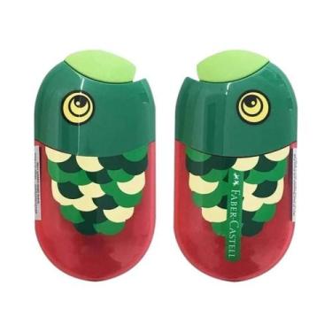 Imagem de Afiador De Lápis Portátil Para Estudantes Com Duplo Furo FABER CASTELL