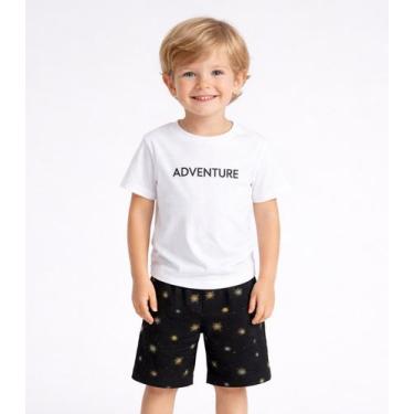 Imagem de Conjunto Infantil Camiseta Com Bermuda Select Branco, 10, Branco