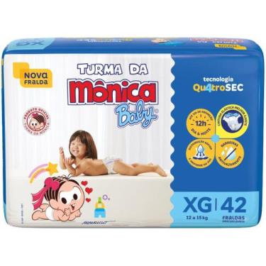 Imagem de Fralda Descartável Turma da Mônica Baby Mega XG 42 unidades, 1, XG, 42