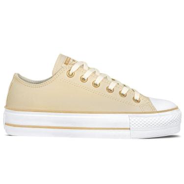 Imagem de Tênis Converse Camurça Unissex Lift All Star | Nude Bege Cor:;Tamanho:42-Unissex