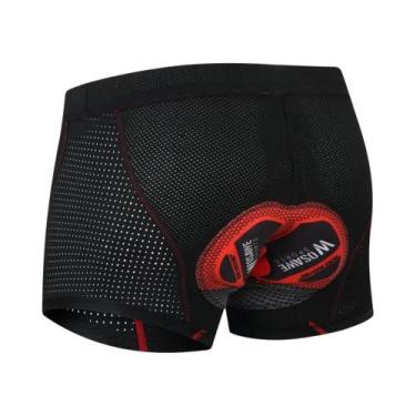Imagem de Shorts De Ciclismo Masculinos Acolchoados WOSAWE: Proteção Antichoque 