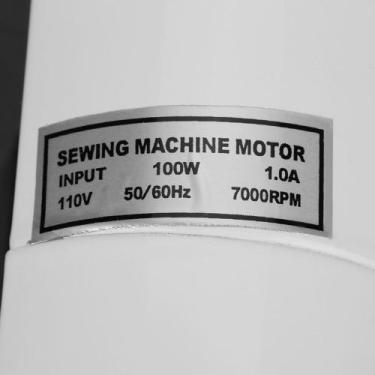 Imagem de Motor+Pedal Máquina Costura Doméstica 7000RPM, Singer etc, Branco, 110