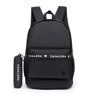 Imagem de Mochila Cavalera Masculina 18L Resistente Notebook com Estojo Escolar,