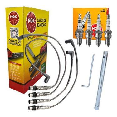Imagem de Kit cabo vela gol g4 g5 g6 polo saveiro fox 1.0 1.6 + chave - PERFECT 
