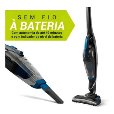 Imagem de Aspirador de Pó 2 em 1 Philco PAS56 Sem Fio Vertical e Portátil Bivolt