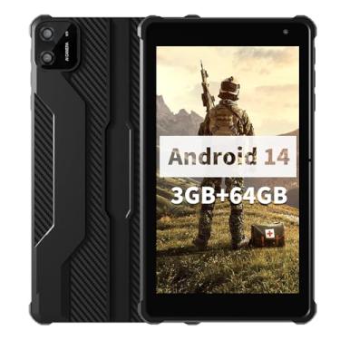 Imagem de VASOUN Tablet Android 14 de 7 polegadas, 8 GB de RAM (expansão de 3 GB + 5 GB) 64 GB de ROM, Octa-Core 2,0 GHz, tela sensível ao toque IPS, câmera dupla, WiFi/Bluetooth 5G, tablet infantil e adulto