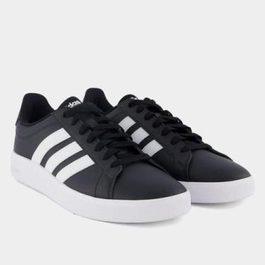 Imagem de Tênis Adidas Grand Court Base 3.0 Masculino, Preto, 43