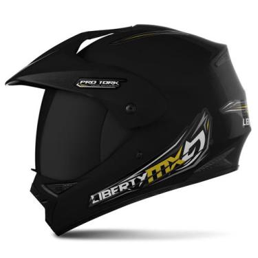Imagem de Capacete  Moto Fechado Liberty MX Vision Viseira Fumê Pro Pro Tork Mas