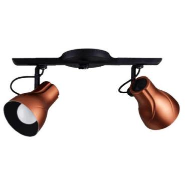 Imagem de Luminária de Teto Spot Trilho Sobrepor Quarto Sala Cozinha Direcionáve