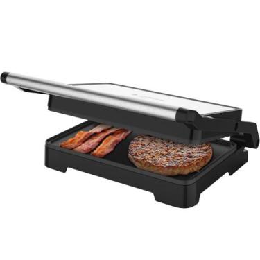 Imagem de Grill Cadence Click Inox 1200W Antiaderente GRL200 Voltagem:220v, Pret
