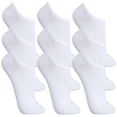 Imagem de Kit 9 par meia lupo masculina soquete sapatilha invisivel, 37/40, Bran